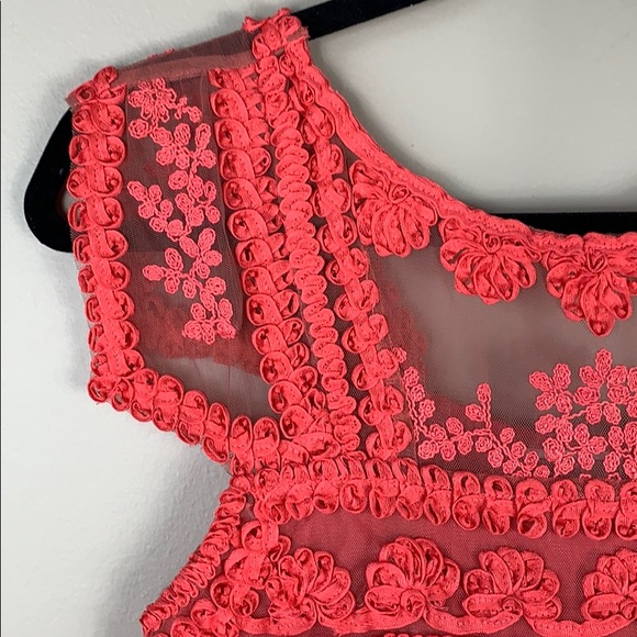 Anthropologie coral yohan Baraschi dress sz 4p - Picture 5 of 8